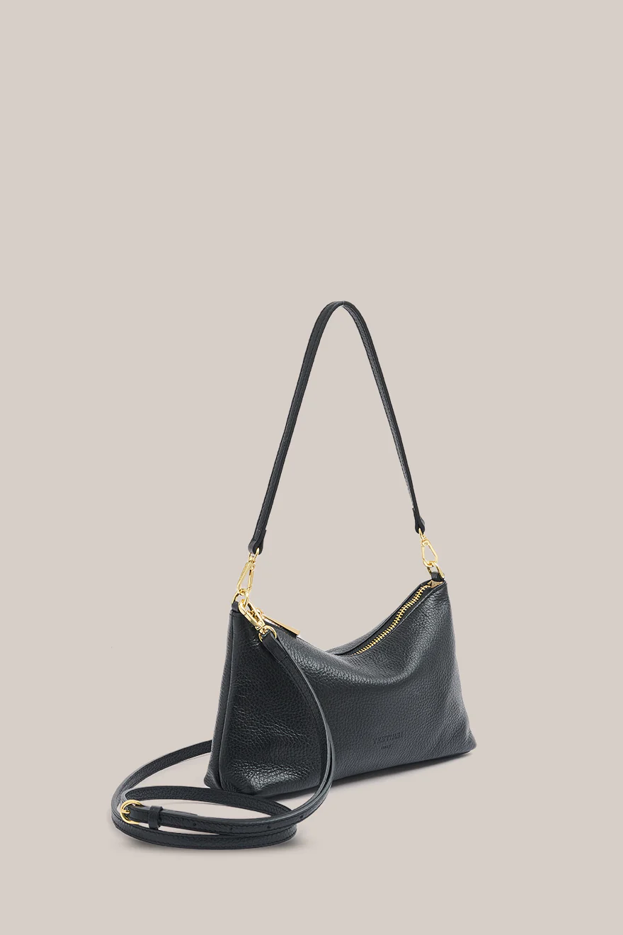 Ashley Black Leather Crossbody Bag - Image 4