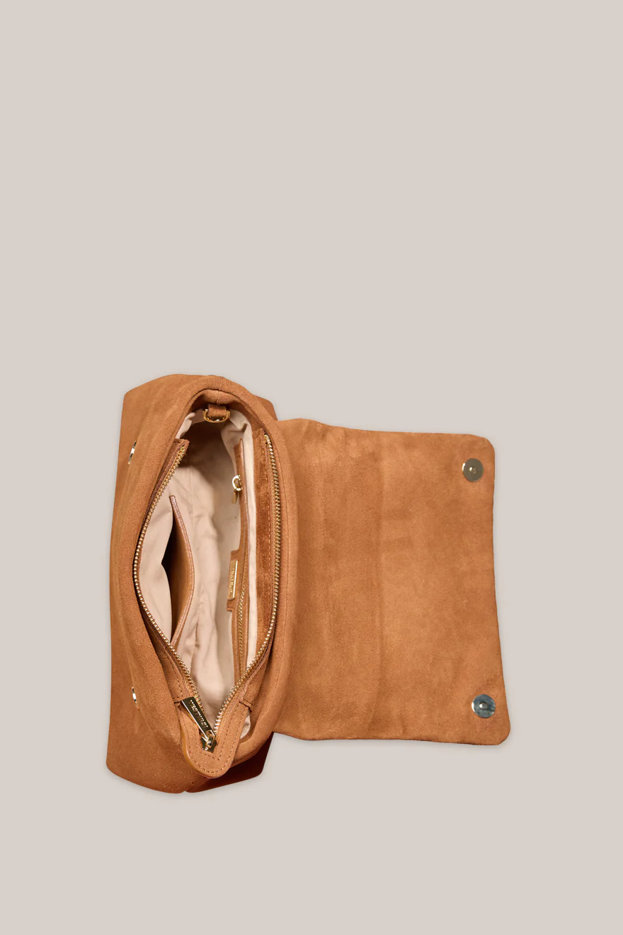 Celeste Cognac Clutch Crossbody Bag - Image 5