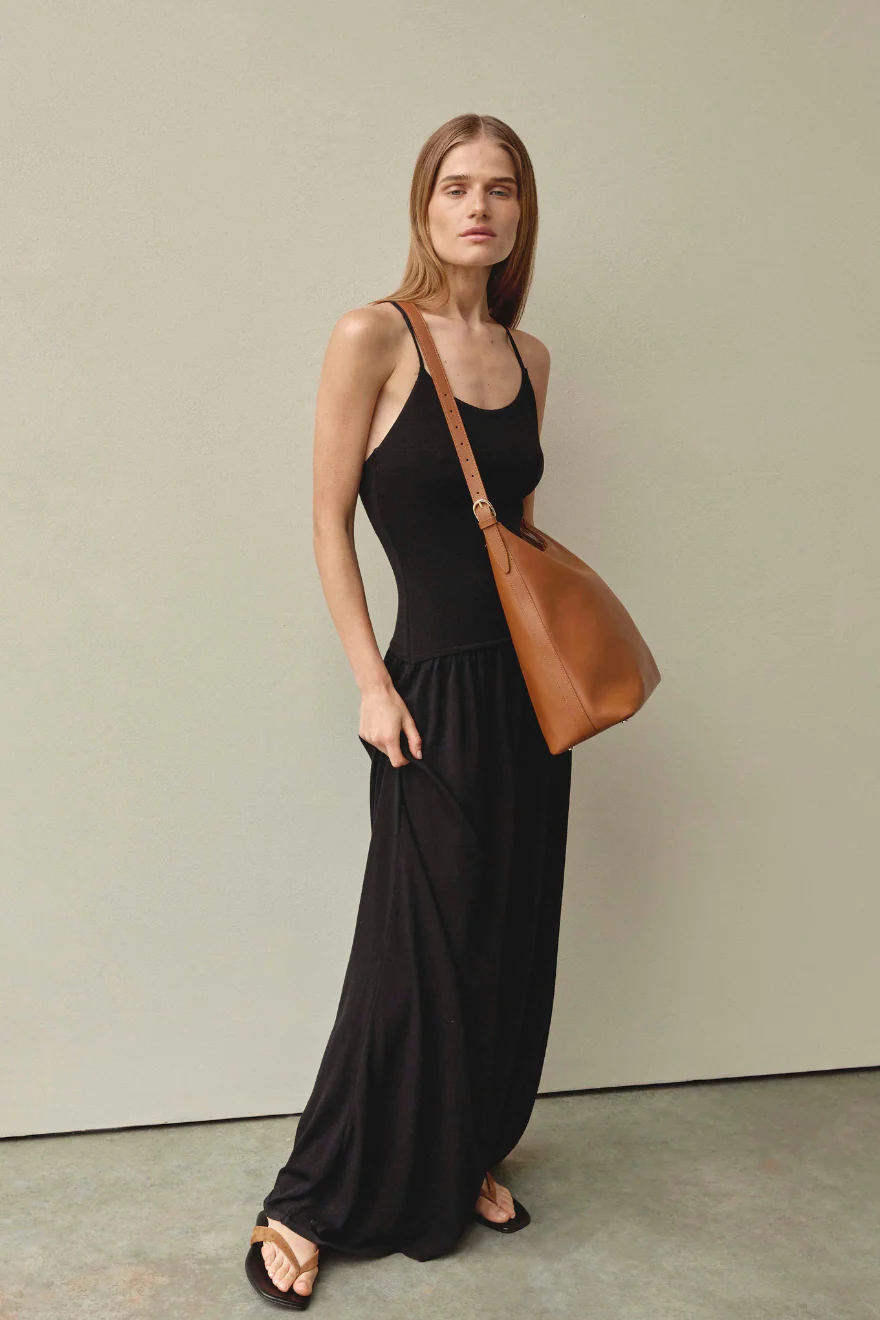 Harper Large Tan Leather Hobo - Image 3