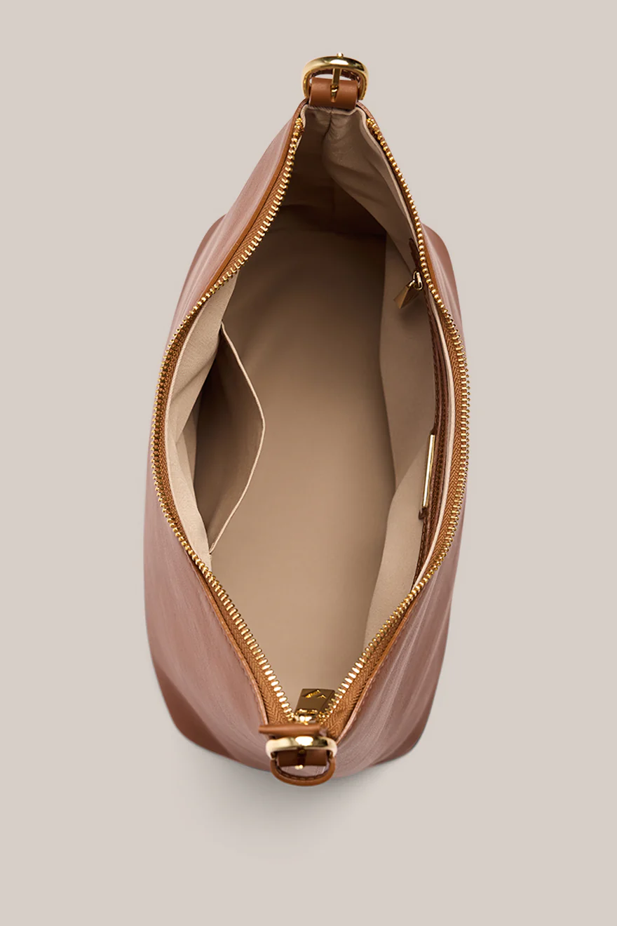 Harper Tan Leather Hobo - Image 5