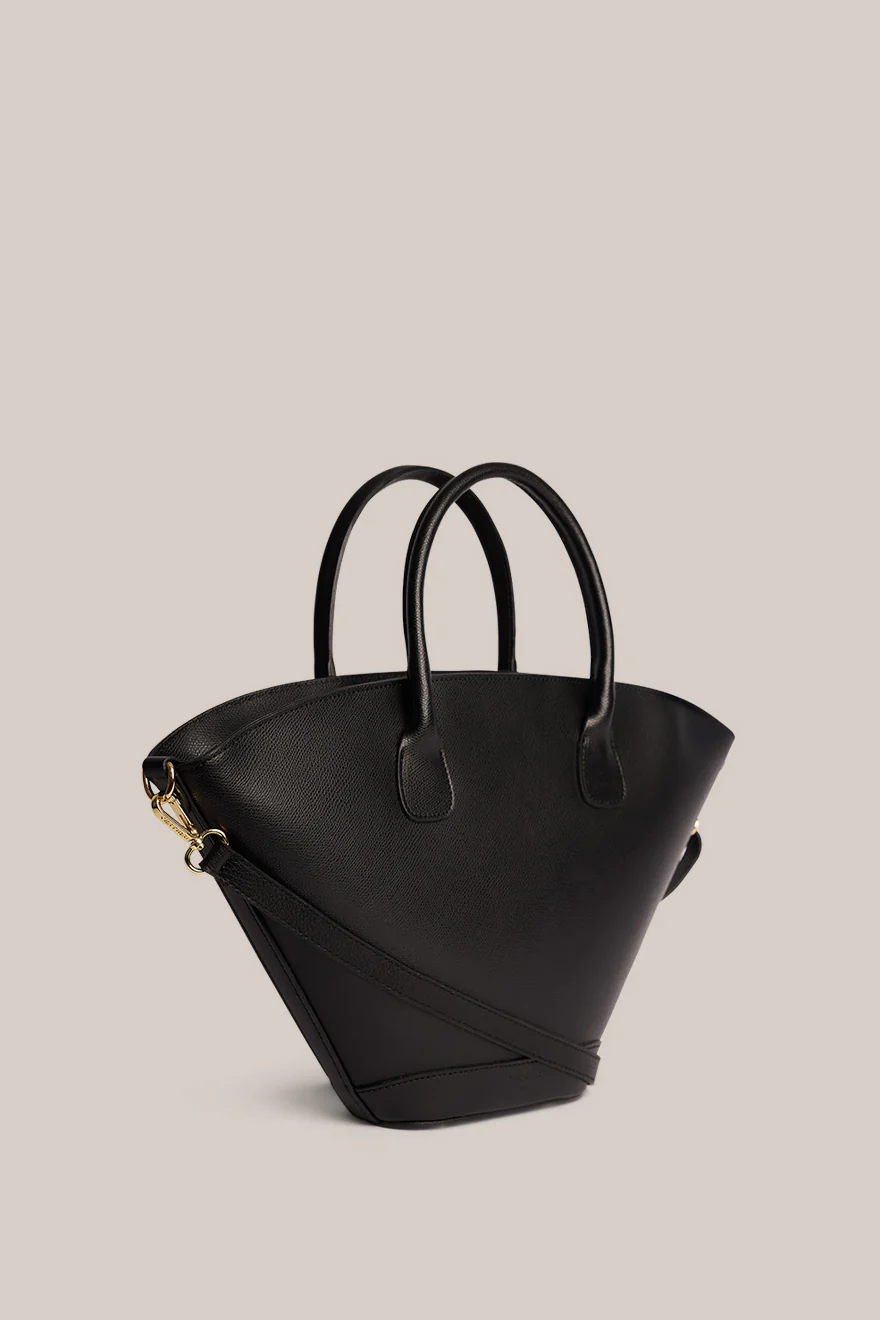 Jamie Black Leather Tote - Slightly Imperfect - Image 3