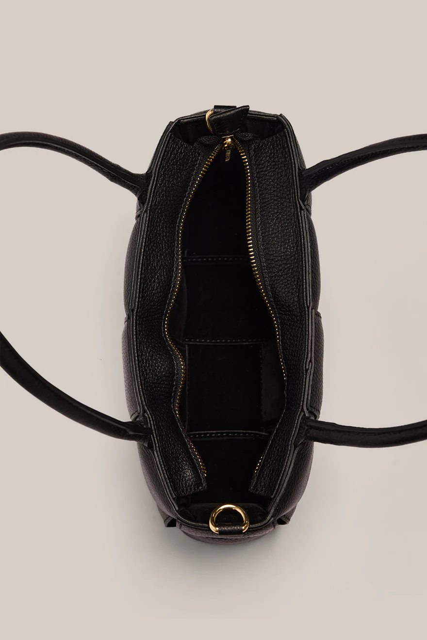 Margot Black Woven Baguette - Image 5
