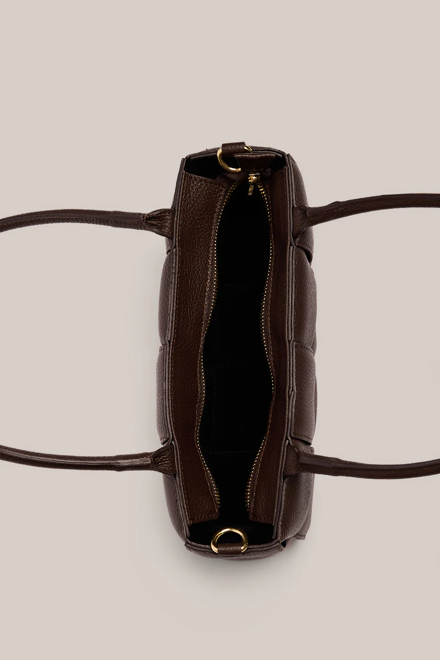 Margot Dark Chocolate Woven Baguette - Image 5