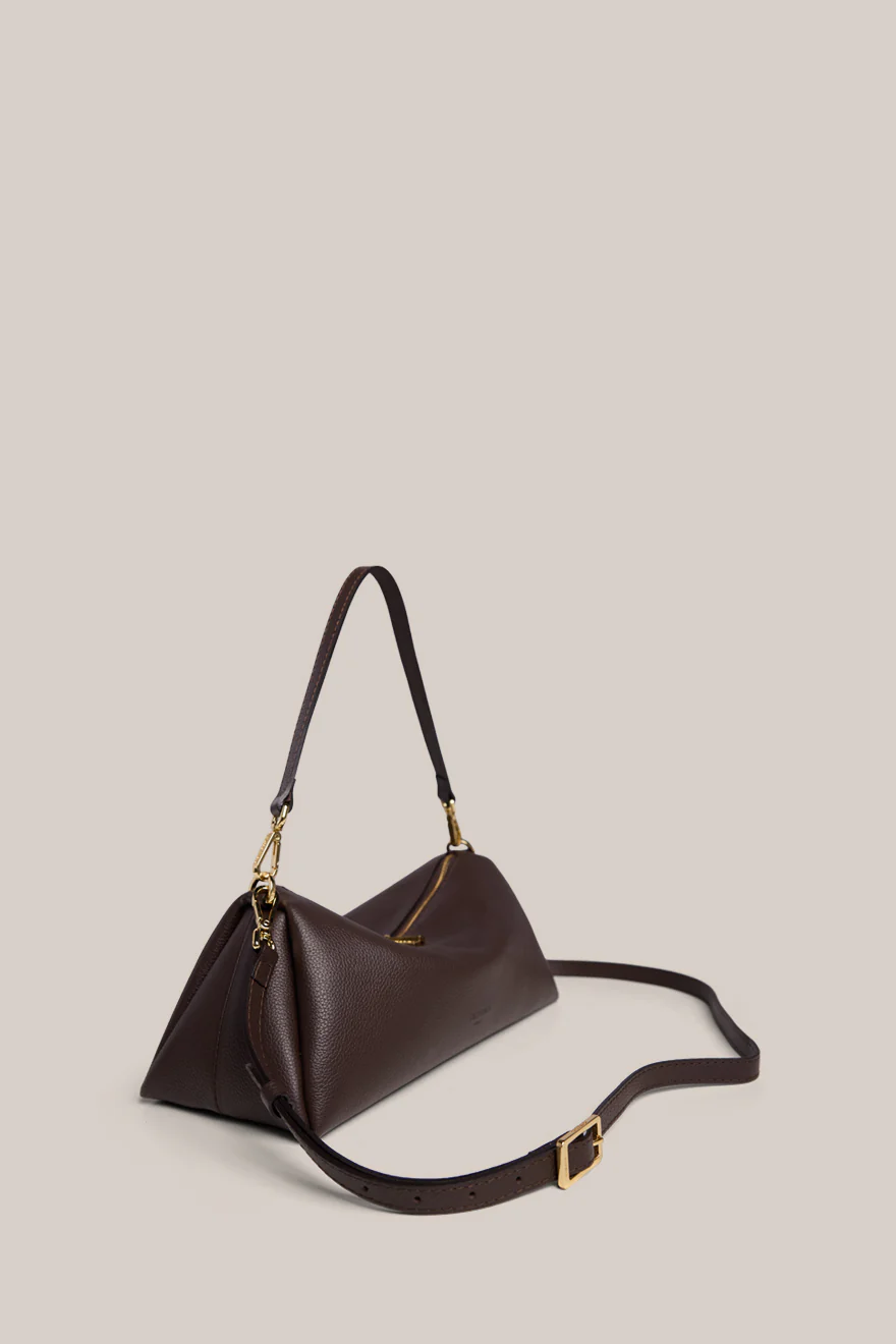 Rita Dark Chocolate Crossbody Bag - Image 4
