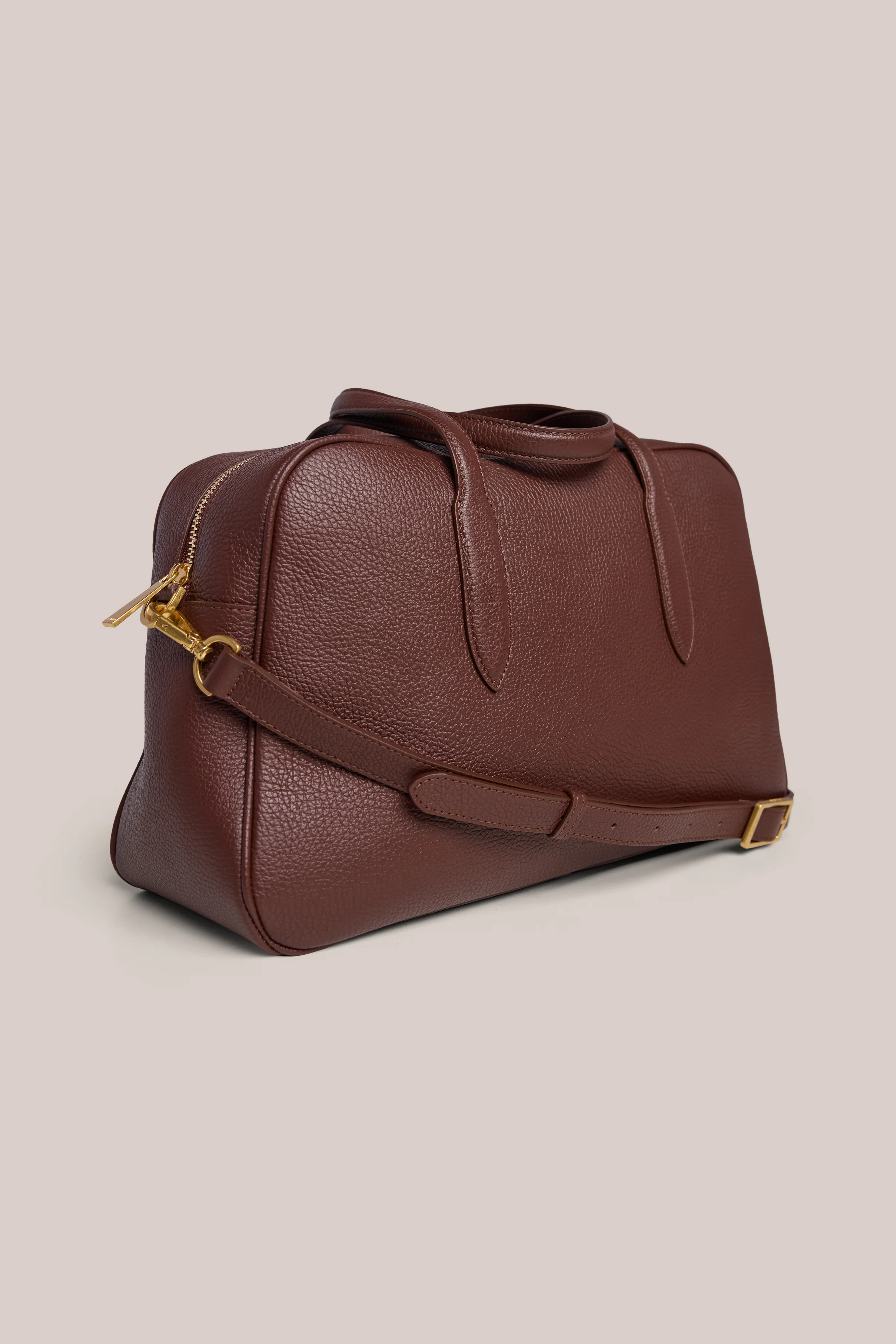 Vera Mahogany Medium Bowler Bag - Image 5