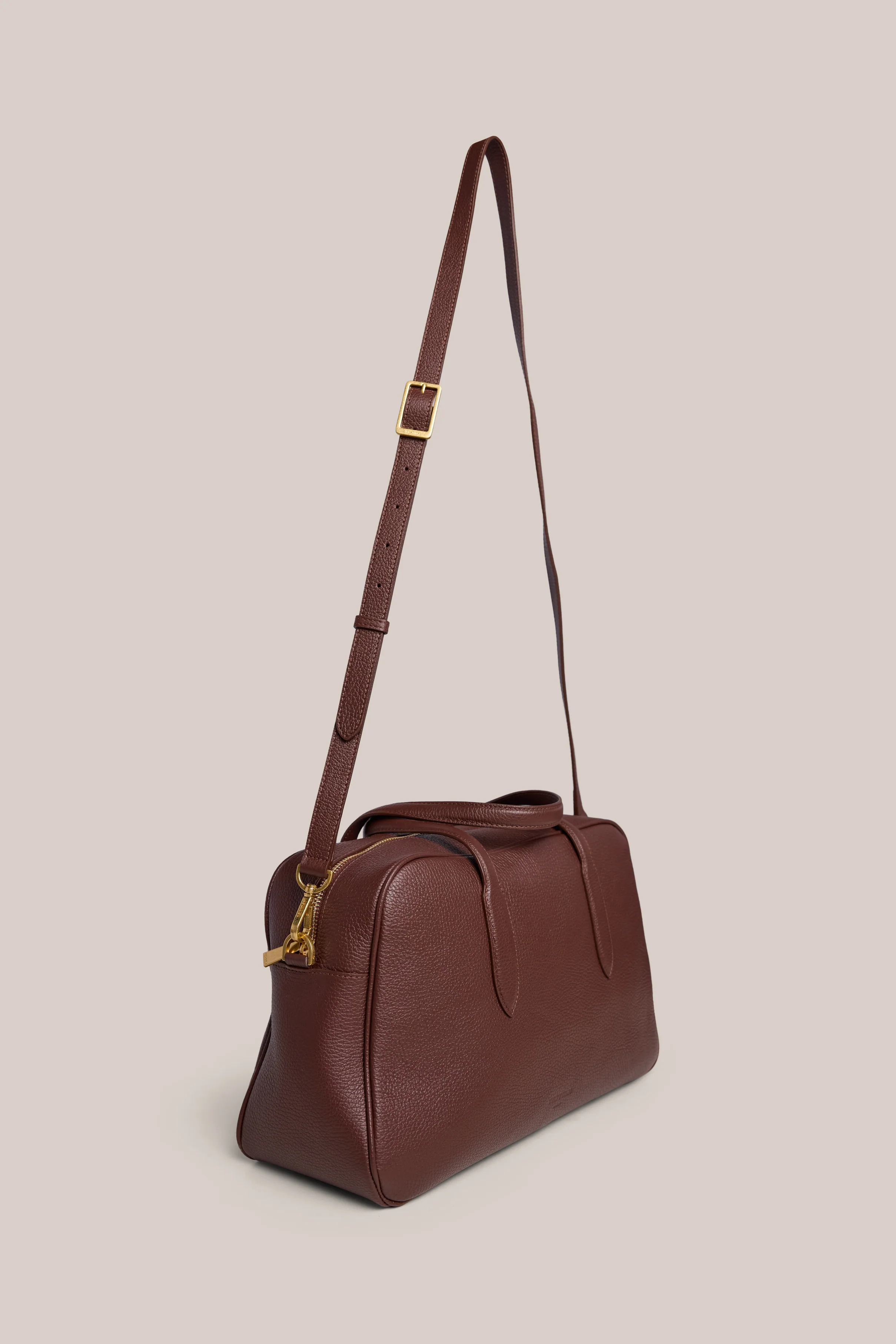 Vera Mahogany Medium Bowler Bag - Image 7